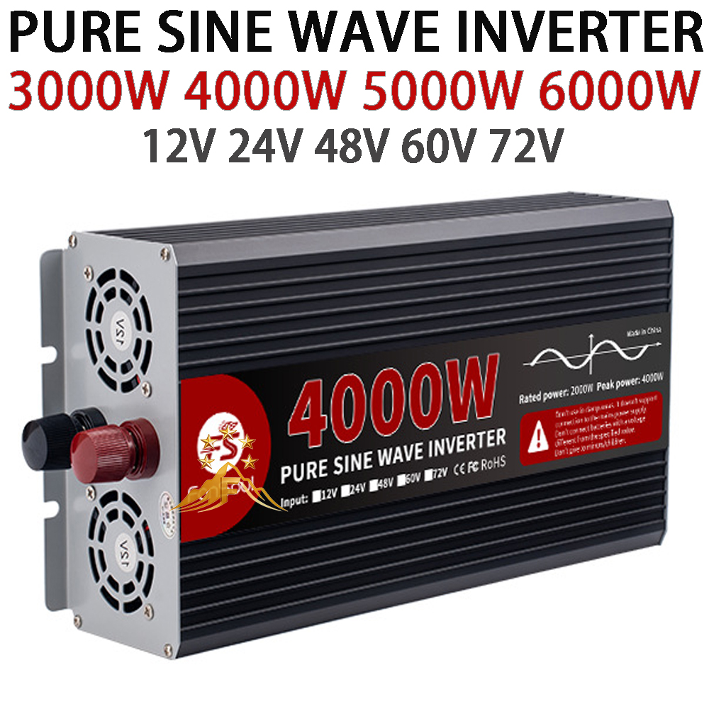 Inverter Gelombang Sinus Murni - Pure Sine Wave Inverter 5000W 48V 220V ulasan dan harga