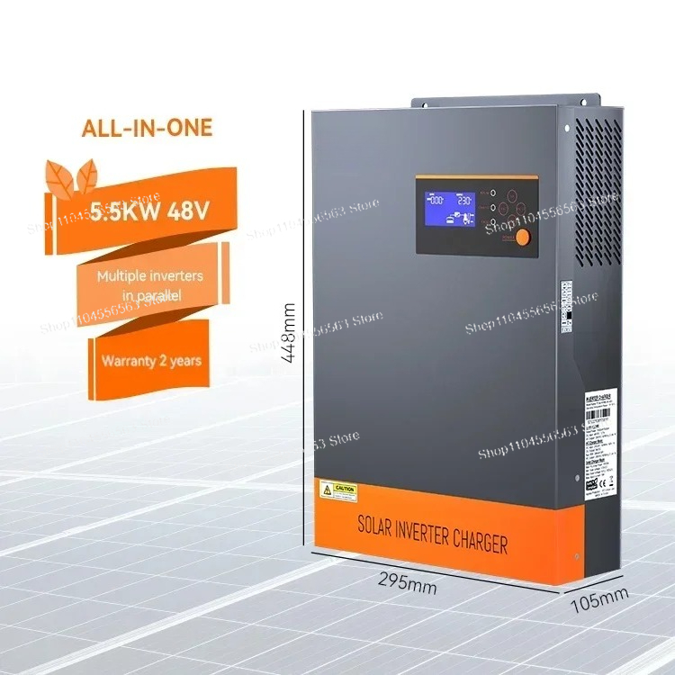 Inverter Surya Hibrida 3-Fase  - Hybrid Solar Inverter 5.5Kw Mppt 48V ulasan dan harga